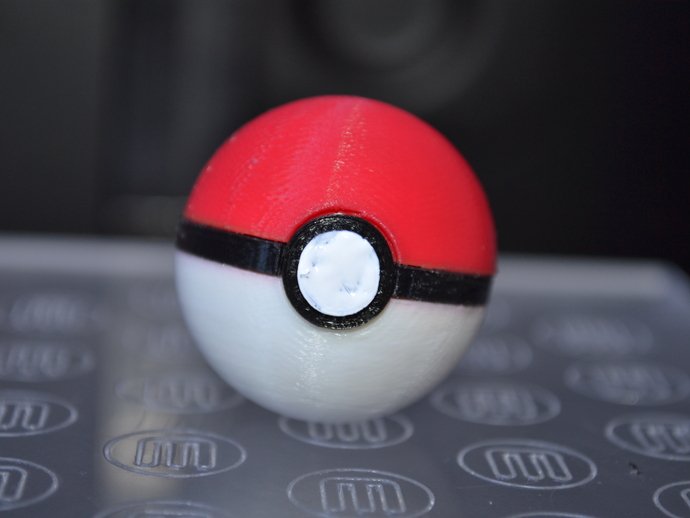 pokemon balle des signes logos 3D print model - Mito3D