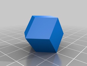 rhombic dodecahedron other 3d dice geometry model ornament reprap sketchup 3d print model - Mito3D