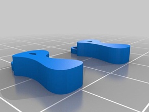 il mio personalizzato lettera earings bracciale braccialetti orecchini 3d print model - Mito3D