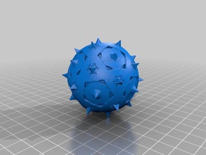 pollen ii Biologie Kunst dodecahedral sphärisch 3d print model - Mito3D