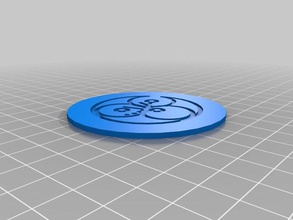 mon personnalisés gallifreyan pièce mobile les pièces de monnaie badges 3d print model - Mito3D