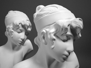 sapphos cabeça refined scans replicas artec blender bust dynamic erikjdurwoodii experiment female figure lukechilson imprimir condicionado digitalizado esculpir estátua topologia 3d print model - Mito3D