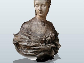 buste de femme les analyses des répliques 123d art catch copenhague l'europe glypototeket l'iphone sculpture 3d print model - Mito3D