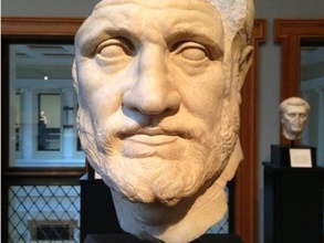 l'uomo con la barba sculture getty il greco malibu marmo museo 3d print model - Mito3D