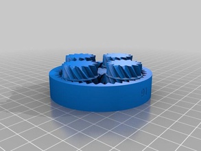 differential planetary gearset 01 parts customized 3d print model - Mito3D