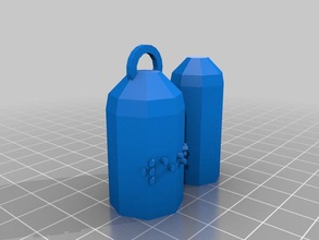 meine angepasste parametrische wearable container slip-on cap Container 3d print model - Mito3D