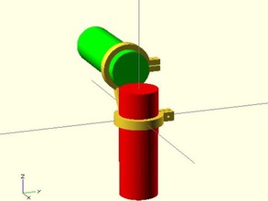pipe holder diy 3d print model - Mito3D