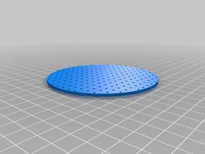 customizable perforated cylindrical plate biology buckner customizer 3d print model - Mito3D