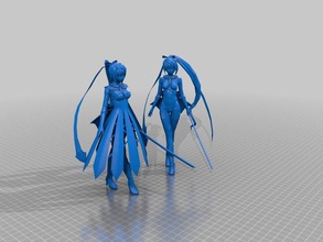 moe ragazza 3d la stampa anime modello di gioco maxima einfield shining hearts tony taka 3d print model - Mito3D