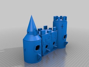 ave castelo kit de construção animais estimação casa passarinho capitali 3d print model - Mito3D
