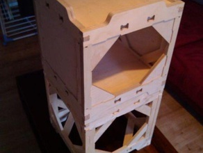 el cuadro de marco madera n1 contenedores 3d print model - Mito3D