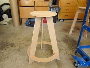 workshop stool v2 other cnc seat shopbot 3d print model - Mito3D