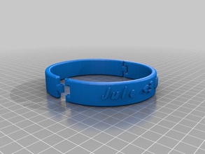 poignets jule hannes les bracelets personnalisé 3d print model - Mito3D
