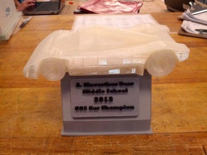 co2-Auto-trophy automotive Rennen 3d print model - Mito3D