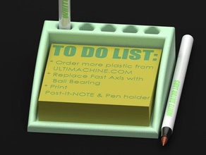 post-it-note station other solidworks 3d print model - Mito3D