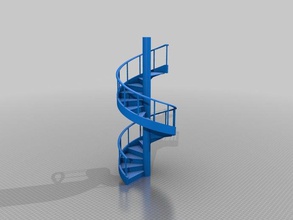 escalera caracol decoração escadaria em escada espiral escadas 3d print model - Mito3D