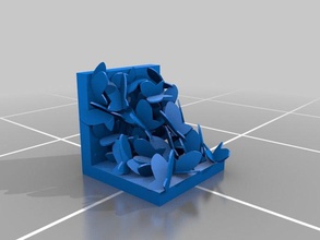 farfalle fermalibri organizzazione 3d print model - Mito3D