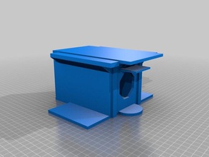 frank lloyd wright inspired birdhouse outdoor garden 3d print model - Mito3D