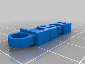 özel mesaj anahtarlığım organizasyon 3d print model - Mito3D