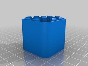 12 aaa margin containers customized 3d print model - Mito3D