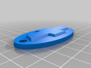 chevy spare key ring Schlüsselanhänger angepasst 3d print model - Mito3D
