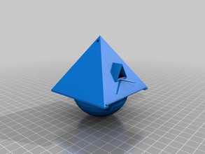 piramid nichoir les animaux de compagnie 3d print model - Mito3D