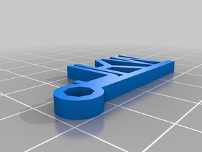 jkw Anahtarlık özelleştirilmiş 3d print model - Mito3D