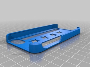 chicago flag iphone4 accessories customized 3d print model - Mito3D