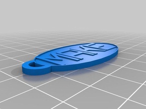 oval chaveiro fazer chaveiros personalizado 3d print model - Mito3D