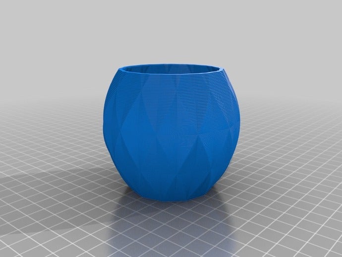 mi personalizados polígono jarrón personalizador decoración 3D print model - Mito3D