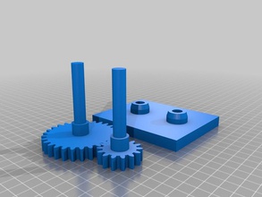 einfache Getriebe Beispiel-inkscape openscad andere Bildung 3d print model - Mito3D