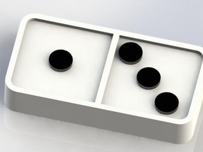 domino 1-3 - Spielzeug Spiele 3d print model - Mito3D