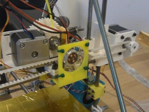 reprap prusa extruder fan mount other openscad 3d print model - Mito3D
