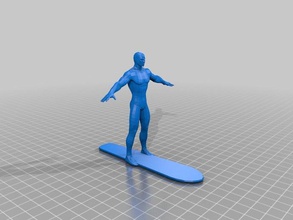 silver surfer - Spielzeug Spiel Zubehör 3d print model - Mito3D