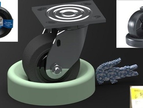 jaque do reboque roda parar outros solidworks 3d print model - Mito3D