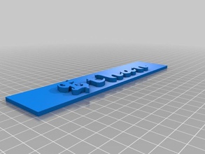 my customized replicator 2 nameplate 3d printer parts 3d print model - Mito3D