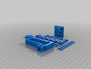filament odometer printed shaft 3d printer accessories customized 3d print model - Mito3D