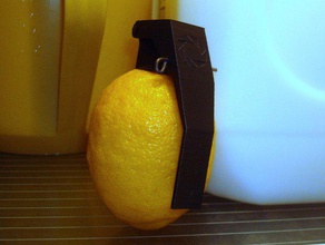 combustible lemons props cave johnson fruit grenade portal 2 fablicator snapfit solidworks 3d print model - Mito3D