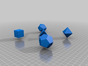 platonik katılar openscad v02 diğer dodecahedron jeodezik geometri elde kütüphane matematik parametrik çokyüzlülere kenar denir 3d print model - Mito3D