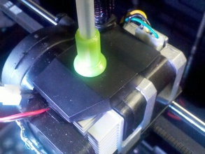 replicator 2 extruder filament tube holder 3d printer parts strain relief 3d print model - Mito3D