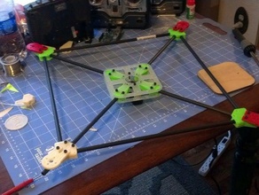 carbon fiber arducopterquadcopter frame other experiment helicopter toy upgrade 3d print model - Mito3D