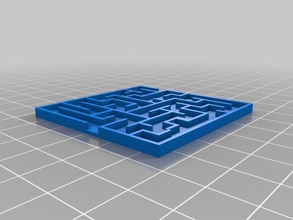 improved version maze 2d art customized 3d print model - Mito3D