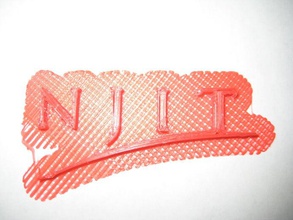 njit logotipo do instituto de tecnologia nova jersey sinais logotipos 3d print model - Mito3D