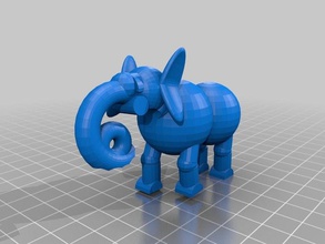 baby elephant sculptures 3d print model - Mito3D