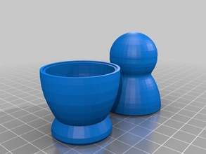matrioska primo test arredamento babushka decorativo bambola ornamento vaso 3d print model - Mito3D