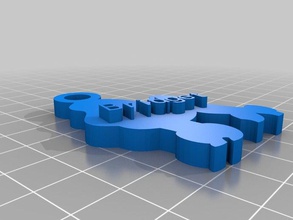 bridget es de extrañar caniche llaveros personalizado 3d print model - Mito3D