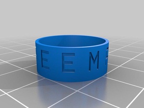 ring1 los anillos personalizado 3d print model - Mito3D