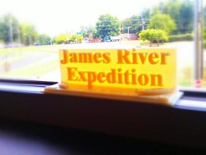 james river expedition desk plaque other 3d print model - Mito3D