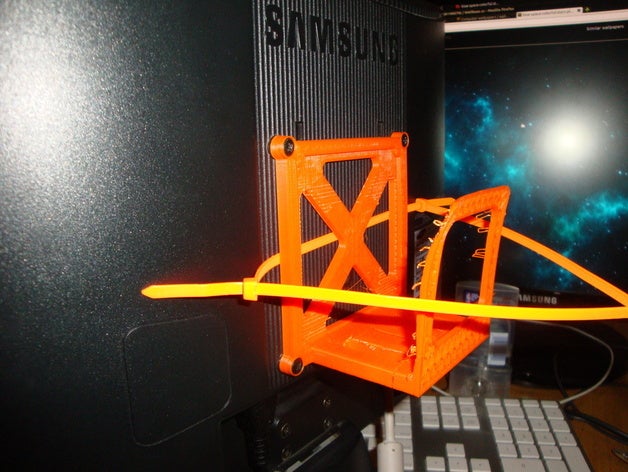 mac mini supporto monitor altri computer elettronica vesa 3D print model - Mito3D