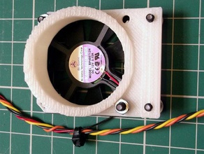 40mm directional fan holder gregs lm8uu carriage prusa mendel other duct mount polar upgrade 3d print model - Mito3D